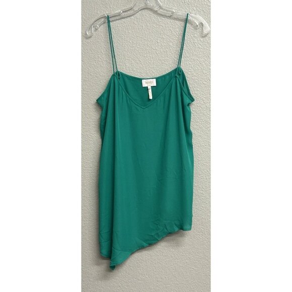 Laundry by Shelli Segal NWT Green Cami Top Women’s Size 10 Blouse Sleeveless - Picture 1 of 10